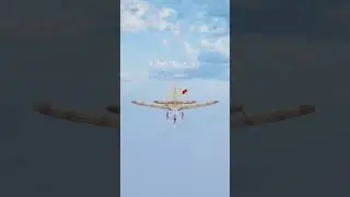 Do you also hear the sound of propellers? #animation #fly #plain