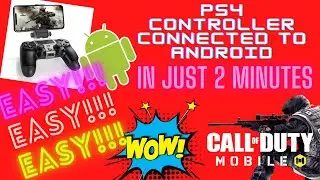 How to Connect PS4 Controller to Android Phone in 4 Easy steps! Great with playing on COD mobile.