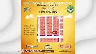 SkyEnterprisesPak dha multan sector G plot 1199 1 kanal