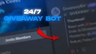 How to Make Giveaway Bot On Android & PC | 24/7 Online | With Replit | With Buttons | Discord