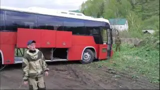 Спасение БАСика. Автобус на бездорожье. «Весенний марафон – 2016».