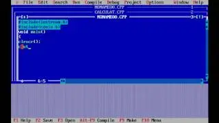how to write a  Simple c++ program in turbo c++