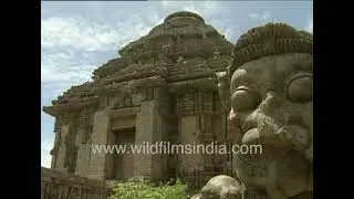 Konark Temple archival footage from 1980's Odisha - Orissa's stunning Sun Temple