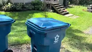 Remove,repair, broken trash can lid