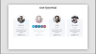 How To Create Responsive Our Team Section Using Html Css | Our Team Page Using Html Css
