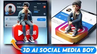 How to Create 3D Ai Social media Boy Images | trending social media Ai image in telugu