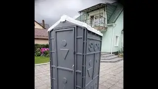 Туалетная кабина Стандарт 6 цветов на выбор. Обзор внутри и снаружи.