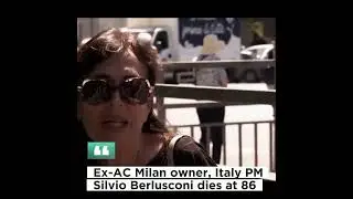 Ex-AC Milan owner, Italy PM Silvio Berlusconi dies at 86 #silvioberluscom #acmillian #shorts