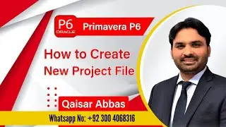 How to create new project file in Primavera P6