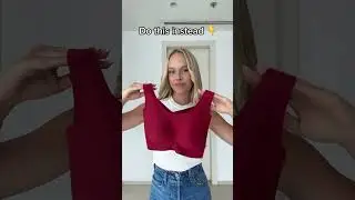 Bra hack you definitely need to try!😆 (Red bra under white shirt) 