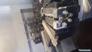 Работа барпулера. CNC barpuller.