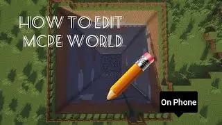 Trick To Edit Minecraft PE World On Phone 📱         #Trick #MinecraftEditWorld #mcpeapp #minecraft