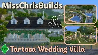 💒Tartosa Wedding Villa💗 - Discord Heart Pool Challenge! // Sims 4 Speed Build