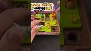 Slide the squirrels to drop the nuts into the holes 
