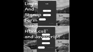 Create Responsive Login And Registration Form using html,css and Javascript with source code