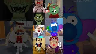 Roblox - DHUUR'S VS CLYDE VS EVIL GRANDMA VS PAPA PIZZA'S VS MR. STINKY'S VS BEN'S ALL JUMPSCARE