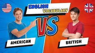 American vs British English: Same thing different words! 📚✨#englishvocabulary, #learnvocabulary
