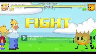 mugen homer and bart vs firey and leafy
