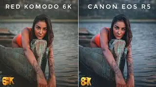 RED Komodo 6K VS Canon EOS R5 CAMERA COMPARISON | 6K vs 8K