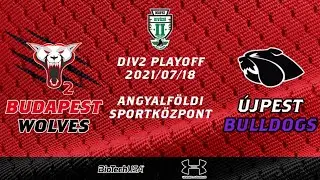 Redda-Futár Div2 elődöntő Wolves2 vs Bulldogs