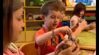 Domowe przedszkole   kolorowa pilka