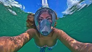 Sea Vu Dry Full Face Snorkeling Mask Cozumel 2017