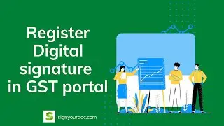 How to Register Digital signature in GST portal - Update DSC