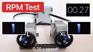 RPM Test featuring Lego Technic Powered Up XL Motor vs L Motor 42124 42099 42100 42109