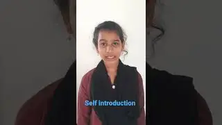 Self introduction of a student