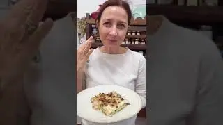 Lasagne con trevigiana, gorgonzola e speck