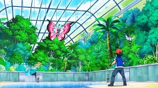 Ash vs Viola, 1st kaloas gym battle, Ash's pikachu &flechling vs viola Pokemons, zeravoltage,