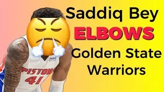Detroit Pistons ELBOW Golden State Warriors Again  #detroitpistons #nba #goldenstatewarriors