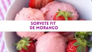 Sorvete Fit Morango | Quadro Receita fácil