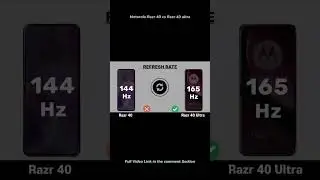 Motorola Razr 40 vs Razr 40 Ultra #Motorola #razr #flipphone #latestphones