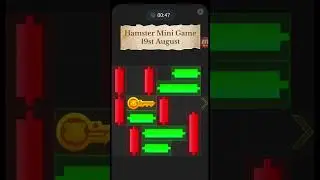 19 August Hamster Kombat Daily Mini Game Solution 