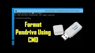 How to format a pendrive using CMD in Windows