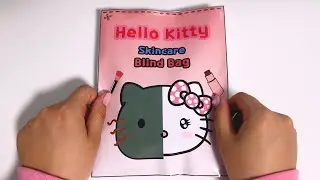 Paper Diy✨ Sanrio Kitty skincare baddies Blind bag Paper ASMR 💗 산리오 키티 스킨케어 블라인드백