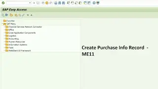 PIR #2 How to create purchase info record in SAP MM