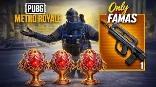 Play with Only Legendary Famas | got 4 Antique Eggs🤑 | PUBG METRO ROYALE 