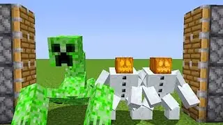 Mutant Creeper + Mutant Snow man= ??? / minecraft
