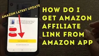 How to generate affiliate link from the amazon app | How to generate product link in amazon app