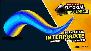 Inkscape Tutorial : Blend Tool dengan Interpolate di Inkscape / how to blend color in inkscape