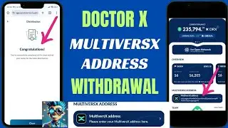 How to Withdraw DRX Tokens to Multiversx Address | Doctorx Airdrop | Multiversx Address Submission