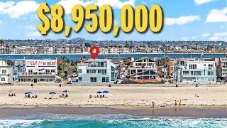 Touring a Beautiful Beachfront Home in Mission Beach