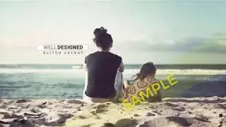 Glitch intro animation - creating intro | animated custom glitch effect |