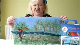 How to Make an Artfelt Woodland Animal Felt Picture Kit part 1