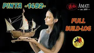 The most charming small ship model which I ever build - caravel Pinta