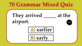 70 English Grammar Mixed Quiz | Mixed Exercise | Test your English Grammar | No.1 Quality English