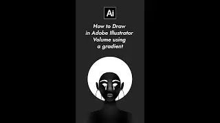 How to Draw in Adobe Illustrator | Volume using a gradient \  Как рисовать в Illustrator #shorts
