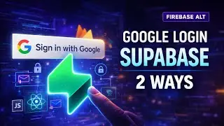 Google Login using Supabase | Firebase Alternative | React JS | Google OAuth + Magic Link (2 Ways)